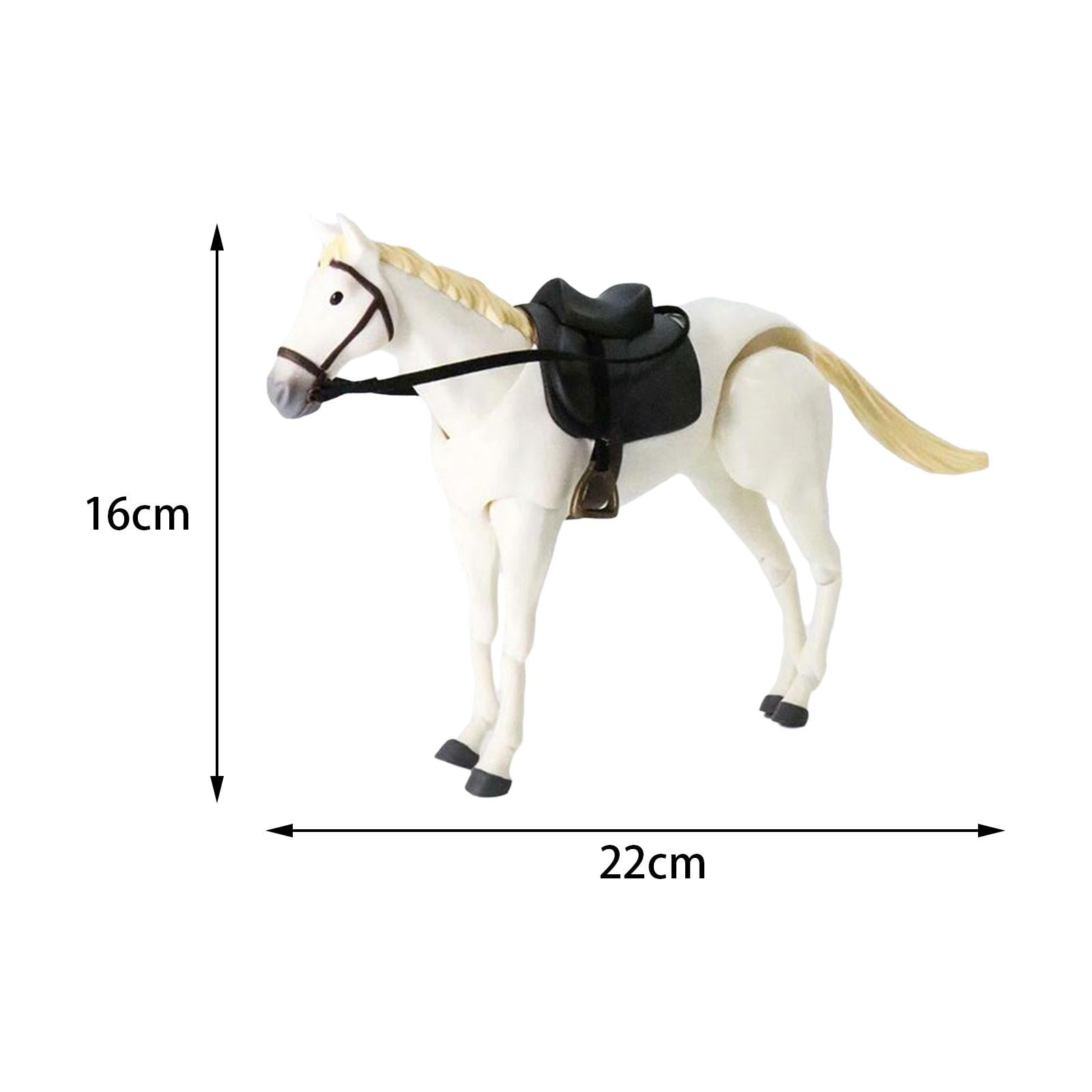 LeeQinersw Miniature Animal Figurine Horse Toys Model Painted Figure Statue Model Mini Size White