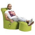 thumbnail image 3 of Gouchee Home Dotcom Brava Ottoman Pouf – Lime Water-Repellent Round Bean Bag Footstool with Polystyrene Beads, Made in Canada, Stylish & Lightweight for Living Room or Bedroom, 3 of 6