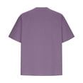 thumbnail image 5 of BUIGTTKLOP Womens Cotton Linen Tops Short Sleeve Shirts Button up V Neck T Shirts Solid Color Summer Tops, 5 of 6