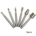 thumbnail image 4 of 6pcs/Set HSS Router Drill Bits Kit Rotary Burrs Tool Wood Metal Carving Milling, 4 of 7