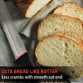 thumbnail image 4 of BOLEXINO 12 Inch Wavy Edge Serrated Bread Knife With Non-Slip Softgrip, Sharp & Long Blade For Homemade Bread, Crusty Breads, Cake, Bagel, Japanese High Carbon Stainless Steel, 4 of 7