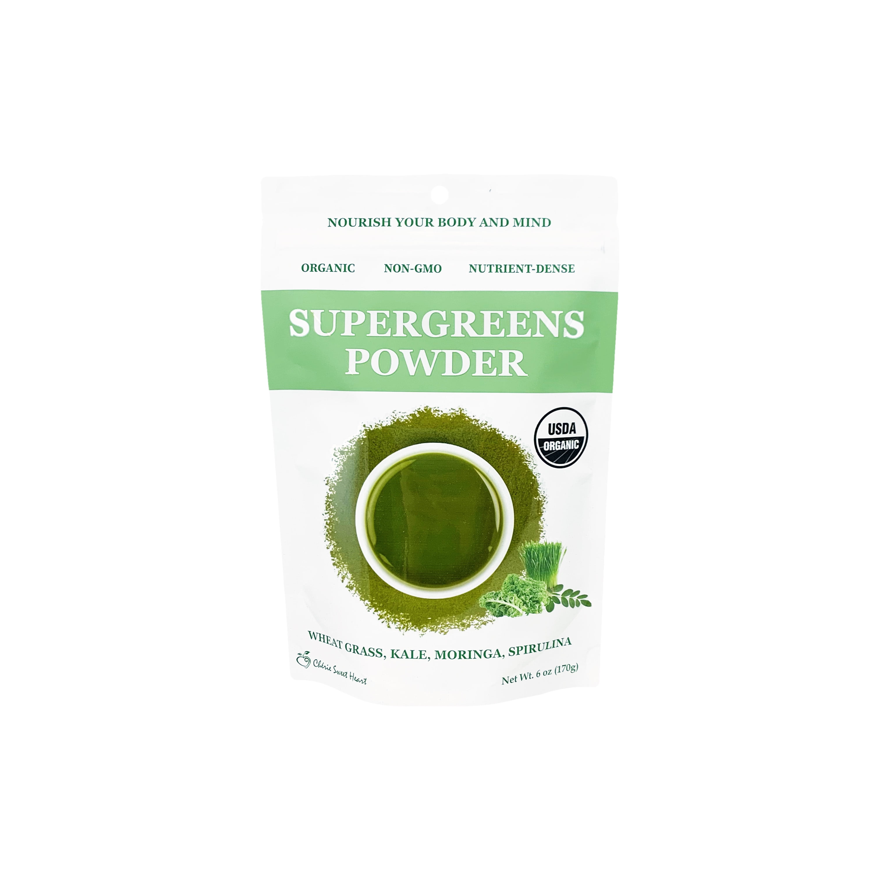 Cherie Sweet Heart Supergreens Superfood Powder 34 Servings