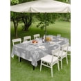 thumbnail image 4 of Outdoor Tablecloth with Umbrella Hole for Patio/Picnic/Party/Camping, Farmhouse Country Waterproof Table Cloth Rectangle Table Cover Washable, Grey Vintage Trees Rustic French Garden (54"x 80"), 4 of 8