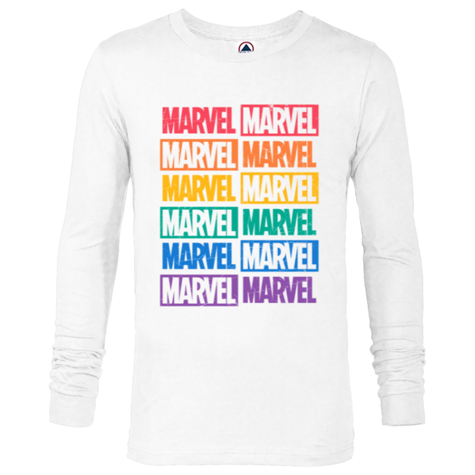 Marvel Logo Pride - Long Sleeve T-Shirt for Men - Customized-White - Walmart.com