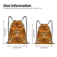 thumbnail image 4 of Easygdp Tiger Drawstring Backpack, Beach Sackpack, Travel Sackpack Lightweight for Sports, Gym, Travel, Swimming - Small, 4 of 9