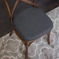 thumbnail image 3 of Honeycomb Memory Foam Chair Cushion Pad 16 x 16 Non-Slip Back w/Ties 4 Pack - Charcoal, 3 of 5