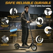 550W Electric Scooter for Adults, 21 Miles Range & 19 MPH Max Speed, 48V 15A Battery, 10 Pneumatic Tires, Foldable E-Scooter with APP Control, Headlight & Turn Signals – Commuting Gift,Black