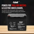 thumbnail image 3 of 12v 35ah CA12350 AGM SLA Sealed Lead Acid Battery Replaces Weize LFP12350 / Mighty Max ML35-12 / Universal Power Group UB12350 / Power Sonic PS-12350 / NPP NP12-35ah / Neptune NT12-35, 3 of 5