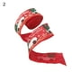 Opolski 1 Rouleau Ruban de Noël Ruban d'Emballage de Lin Mode Imitation avec Bord Câblé pour la Maison – image 1 sur 9
