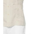 thumbnail image 2 of Cubavera Men's Short Sleeve Embroidered Guayabera, Beige, X-Large, 2 of 3