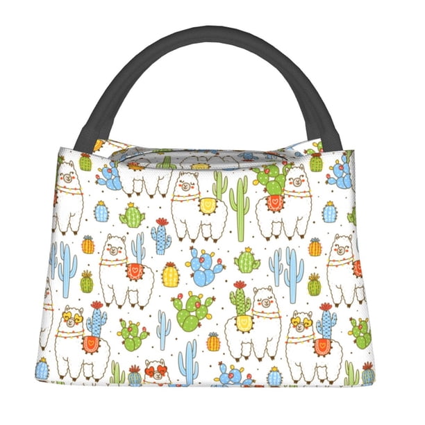 Balery Cactus Plants Bolsa de Aislamiento Portátil – Bolsa de Almuerzo con Forro de Aluminio Mejorado, Funda Impermeable y Fácil de Limpiar para Picnic y Caja de Almuerzo