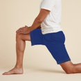 thumbnail image 1 of Men'sYogaShortsShortsDrawstringBottomsBermudaShortsQuickDrySolidColorWhiteBlackBlueCasualYogaFitnessGymWorkoutSummerSportsActive, 1 of 3