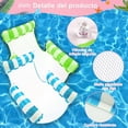 thumbnail image 3 of Juegos de Hamaca Inflable 4 en 1, 2 Piezas Plegable Flotador Piscina con Bomba de Aire, Hamaca Flotante Piscina con Pelotas de Playa, Juguetes sillón Flotante para Piscina, 3 of 4