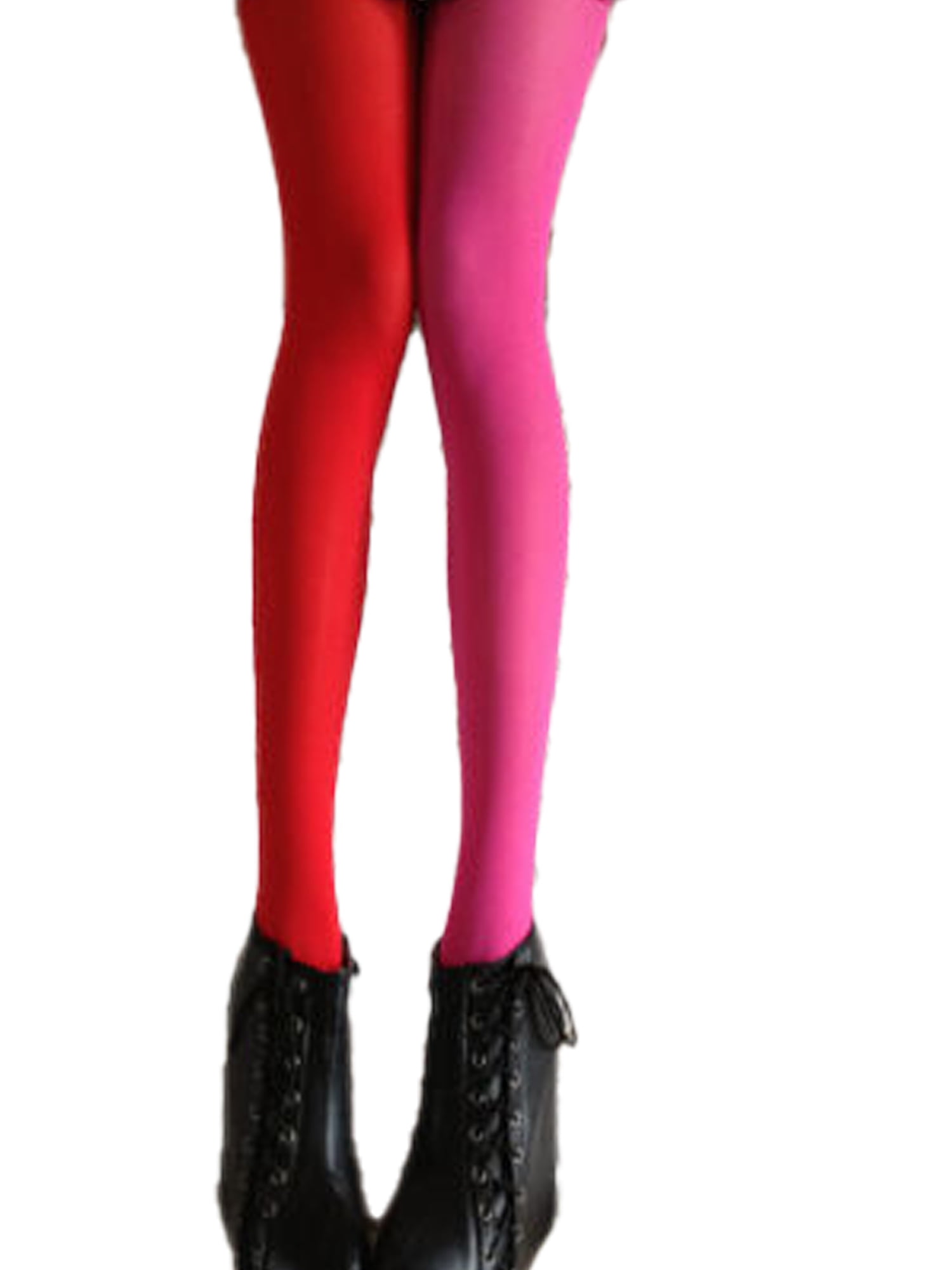 Tights - Adult - Stripe Tights - Black & Red