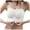 White, variant on Women's Comfortable & Sexy Transparent Shoulder Strap Cordless Backless Spongeless Bra with Convertible Straps, Nylon & Spandex, All-Season, Multiple Sizes