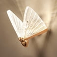 thumbnail image 4 of de pared con forma de mariposa, lámpara de acrílico teñida con mariposa, accesorio de lámpara frontal para dormitorio de la lámpara de pared, Dorado S Yinane Lámpara de pared de cabecera, 4 of 8