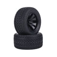 thumbnail image 3 of 2 unids/set neumáticos de goma y cubos de plástico rueda para 1:12 RC coche de carreras camión, 3 of 14
