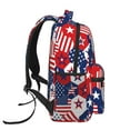 thumbnail image 3 of Pofeuu American Stars2 Print Backpack for Men and Women - Basic Bookbag Casual Daypack Backpacks for College Work Travel-One Size, 3 of 5