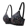 thumbnail image 2 of Wireless Bras for Women JIANLAI Plus Size Supportive Seamless Bras Full Coverage Push Up Comfortable No Underwire Tshirt Bras Black, 2 of 8