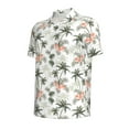 thumbnail image 2 of Balery Vintage Palm Trees Printed Men’s Short Sleeve Polo Shirt, Midweight Men's Shirt,Golf Polo shirts -X-Large, 2 of 9