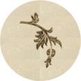 thumbnail image 1 of Ahgly Company Indoor Round Patterned Moccasin Beige Area Rugs, 6' Round, 1 of 6