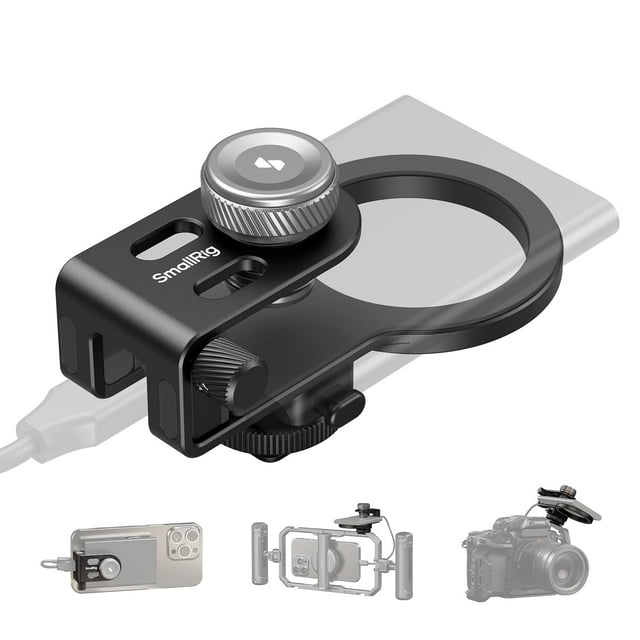 Soporte de montaje 2 en 1 para SSD Holder SMALLRIG para MagSafe con abrazadera