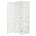 thumbnail image 6 of Legacy Decor Modern Room Divider 3 Panel Solid Wood White Decorative Cutouts Foldable 48 in x 67 in, 6 of 6