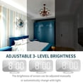 thumbnail image 4 of Reloj Despertador Digital, Gran Pantalla HD Luz Nocturna Inteligente Reloj Despertador Reloj Despertador para Niños Adolescentes Fashion Boy LED WD.WDQZL Hogar, 4 of 7