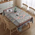 thumbnail image 2 of Boho Bohemia Geometric Line Art Rectangle Tablecloth 60"x84",Waterproof Polyester Rectangle Table Cloth, Wipeable Spillproof Polyester Tablecloth for Dining, Camping, Indoor and Outdoor, 2 of 5
