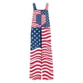 thumbnail image 6 of Yuncity USA Anniversary 250 Years Boys Girls Overalls 4Th Of July Adjustable Straps Jumpsuit American Flag Summer Breathable Outdoor Daily Wear Kids Patriotic Romper Clothes Size 10-11 Years Navy, 6 of 6