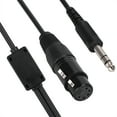thumbnail image 1 of 5 Pin Aviation Headset Cable, ABS+Metal Stable Headset Cable, Durable For Airbus XLR To GA Dual Plug, 1 of 8