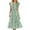 Green, variant on ALLLIST Green Women Dresses Summer Midi A-Line Floral Vacation Peplum Women's Clothing Size S-2XL