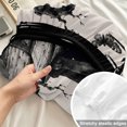 thumbnail image 4 of Queen Size Fitted Sheet Set - Halloween 3 Piece Bedding Sets 16" Deep Pocket Fitted Sheet with 2 Pillowcases, Rustic Horror Skeleton Cats Buttterfly Skull Black Brushed Microfiber Hotel Bed Sheets, 4 of 9