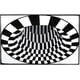 thumbnail image 2 of Alfombra rectangular peluda, alfombras decorativas modernas 3d creativas, alfombra antideslizante a cuadros en blanco y negro, alfombra contemporánea de lujo, 2 of 4