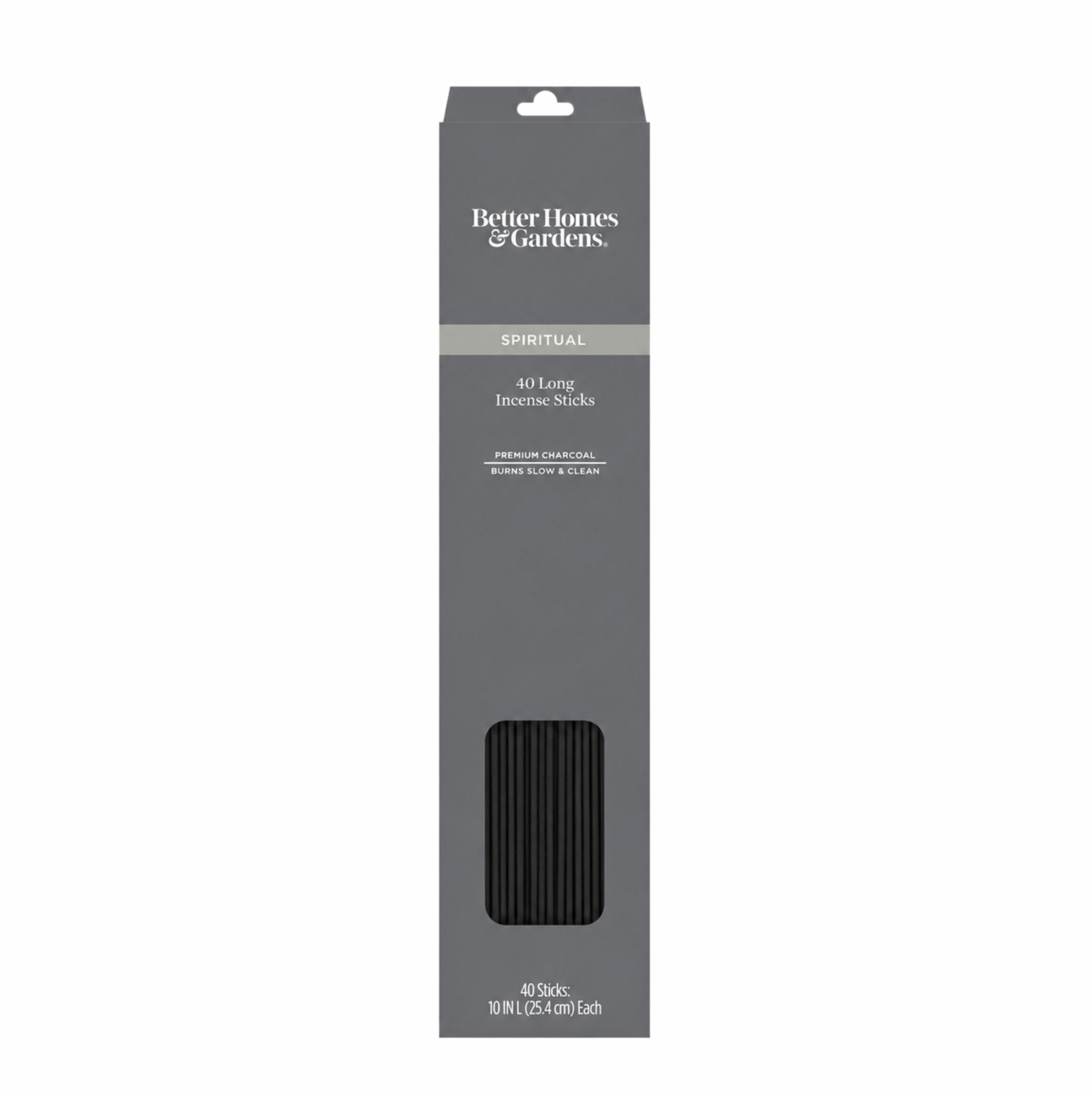 (3 pack) Better Homes & Gardens 10” Premium Charcoal Incense Sticks, Spiritual, 40 Pack