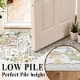 thumbnail image 3 of YOUFORTONG 5x5 Washable Square Area Rug, Floral Oriental Non-Slip Carpet, Stain & Water Resistant Lightweight Floor Mat for Living Room Bedroom Kitchen Entryway,Beige, 3 of 8