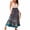 Blue, variant on Qiopertar Women's High Waisted Maxi Skirt Bohemian Beach Vacation Tiered Midi Skirt with Elastic Drawstring Waist Flowy Vintage Paisley Print Casual Festival Skirt, Dark Blue XL