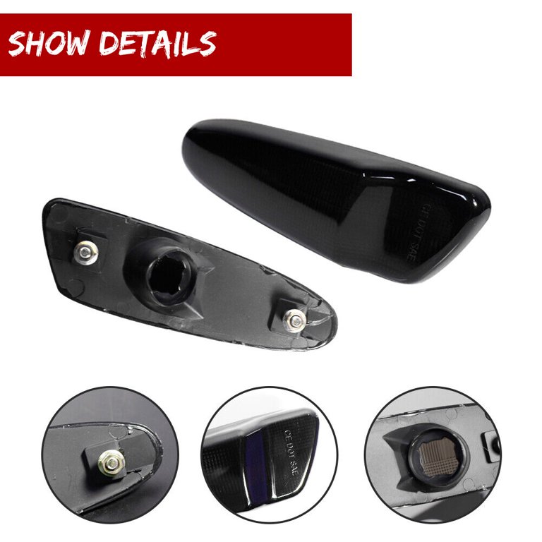 GTINTHEBOX For 1997-1998 Toyota SUPRA MK.4 Smoked Lens Front