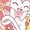 PINK, variant on Pokémon - Valentine Florals Pikachu Sylveon - Juniors Fitted Graphic T-Shirt