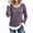 Purple, variant on TKLPEHG Womens Tops Dressy Fake Two Piece V Neck Ribbed Long Sleeve Tops Solid Color Trim Slim Fit Knit Blouses Fall Winter Layering Pullover (Purple,S)