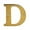 Lifetime Polished Brass, variant on Deltana RL4D-10B 4" Residential Letter D; Oil Rubbed Bronze Finish