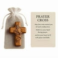 thumbnail image 2 of Wooden Pocket Prayer Cross With Card For Mini Portable Devotional Gift, 2 of 5