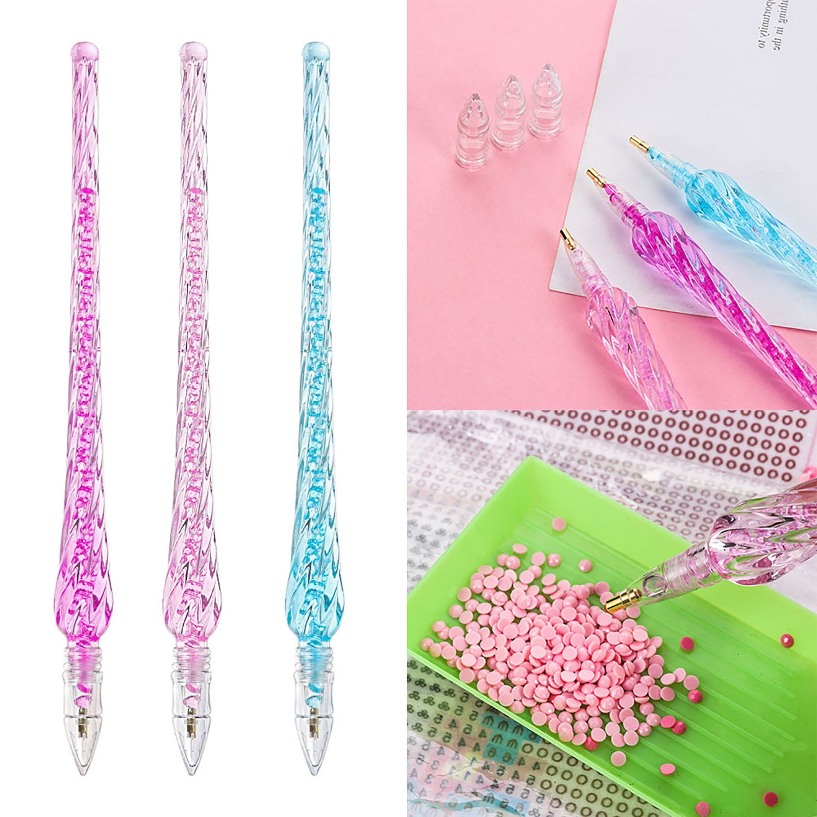 DIAPAI DIY 5D Diamond Painting Pens Resin Tip Point Drill Cross Stitch  Embroidery Sewing Craft Nail Art Accessories Tools