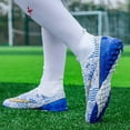 thumbnail image 4 of Botas de fútbol para hombre, botines profesionales de caña alta, transpirables, para entrenamiento de fútbol sala, para exteriores e interiores., 4 of 5