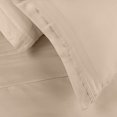 thumbnail image 3 of 650-Thread Count 100% Egyptian Cotton Mediumweight Solid Sheet Set with Deep Pockets Linen / Cal King, 3 of 4