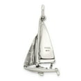 thumbnail image 4 of FB Jewels Sterling Silver Antiqued Sailboat Charm, 4 of 5
