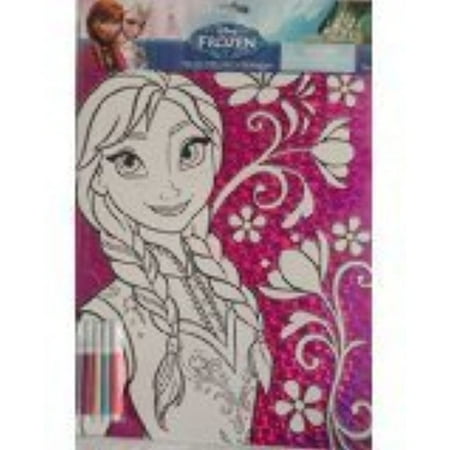 Disney Frozen Anna Foil Coloring Sheet with 5 Markers