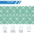 thumbnail image 4 of Unique Bargains Lace Ribbon 10 Yards 7 Inch Lace Flower Trim for Craft Headbands Wedding Dark Green, 4 of 5