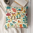 thumbnail image 3 of SHANXI Throw Cute Fox Square Pillowcases for Home Decor Sofa Car Bedroom Forest Animal Cartoon Painting Pillow Cases 22x22in, 3 of 5