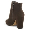 thumbnail image 3 of 1.State MYLO Chocolate Brown Suede Block Heel Round Toe Designer Ankle Booties (CHOCOLATE, 6), 3 of 5